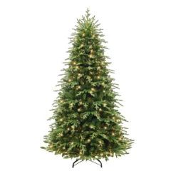 7.5' Pre-Lit Galveston Fir Artificial Christmas Tree, Clear Lights