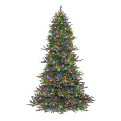 7.5' Pre-lit Royal Majestic Douglas Fir Downswept Artificial Christmas Tree, Color Select LED Lights