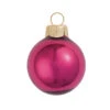 40ct Shiny Bordeaux Glass Ball Christmas Ornaments 1.5" (40mm)