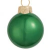 8ct Green Pearl Finish Christmas Ball Ornaments 3.25" (80mm)