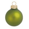 2ct Kiwi Green Matte Glass Christmas Ball Ornaments 6" (150mm)