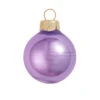 40ct Lavender Purple Pearl Glass Christmas Ball Ornaments 1.5" (38mm)