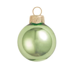 Shiny Lime Green Glass Ball Christmas Ornament 7" (180mm)