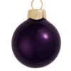 40ct Purple Pearl Glass Christmas Ball Ornaments 1.25" (30mm)