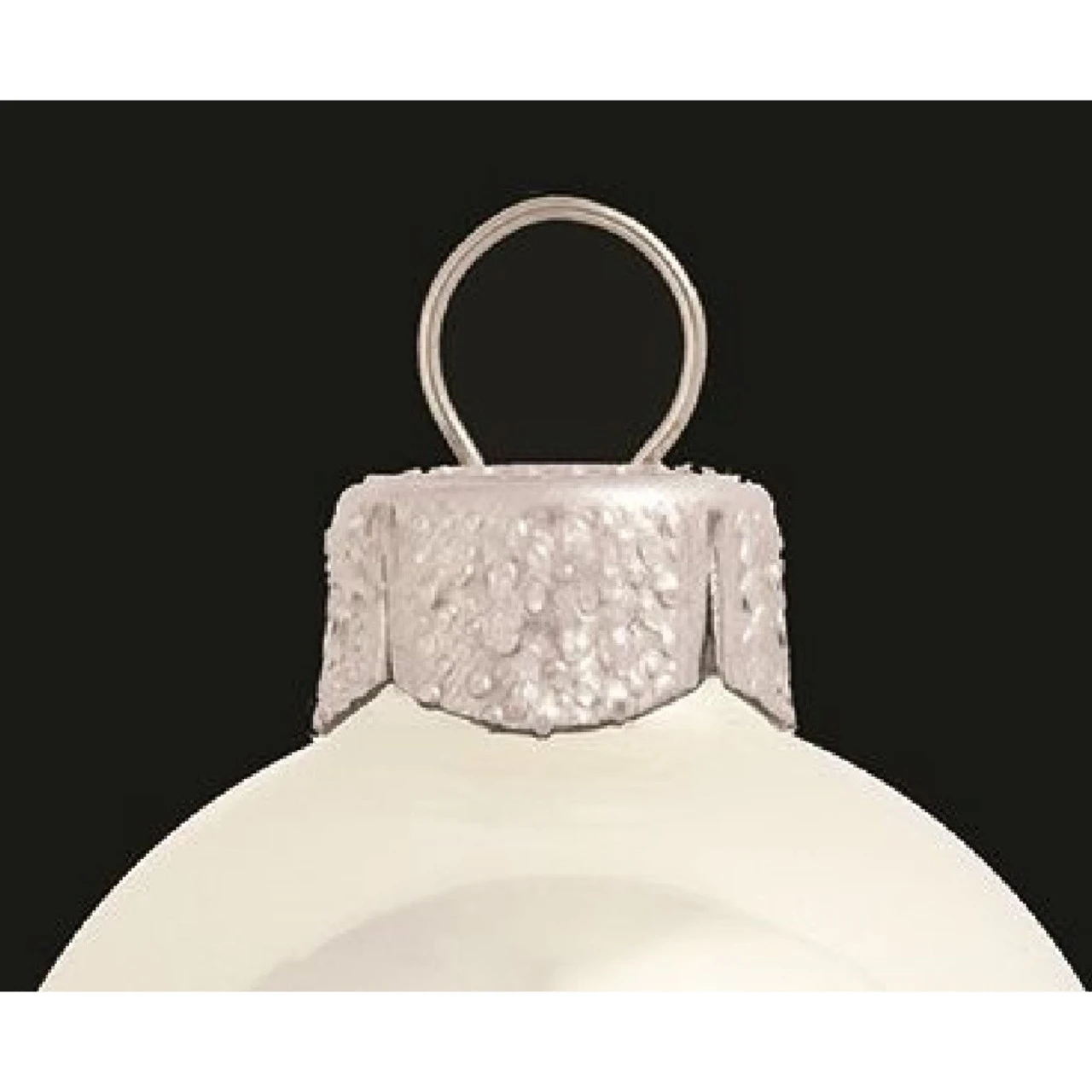 6ct Pearl White Polar Glass Ball Chistmas Ornaments 4" (100mm) - Image 3