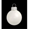 8ct Shiny White Glass Ball Christmas Ornaments 3.25" (80mm)