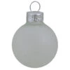 6ct Clear Frost Glass Ball Christmas Ornaments 4" (100mm)