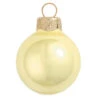 40ct Soft Yellow Pearl Glass Christmas Ball Ornaments 1.25" (30mm)