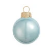 4ct Pearl Sky Blue Glass Ball Christmas Ornaments 4.75" (120mm)