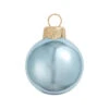12ct Shiny Sky Blue Glass Ball Christmas Ornaments 2.75" (70mm)