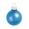 40ct Blue And Silver Pearl Christmas Ball Ornaments 1.25" (30mm)