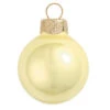 6ct Laguna Yellow Pearl Glass Christmas Ball Ornaments 4" (100mm)