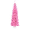 10' Pre-Lit Pencil Sparkling Artificial Christmas Tree - Pink Lights