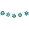 10ct Blue And White Snowflake Christmas Light Set – 4.5-Feet, White Wire
