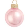 40ct Pale Pink Pearl Glass Christmas Ball Ornaments 1.25" (30mm)