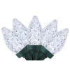 100ct Pure White LED Faceted C7 Christmas Lights, 66ft Green Wire
