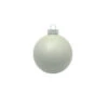 8ct Polar White Pearl Glass Christmas Ball Ornaments 3.25" (82mm)