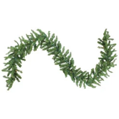 9' X 8" Pre-Lit Canadian Pine Artificial Christmas Garland, Multi Lights