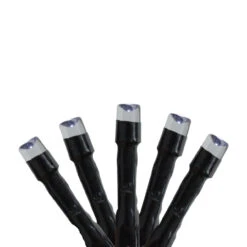 192 Battery Operated White LED 8-Function Christmas Lights - 47.75 Ft Black Wire