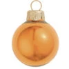 28ct Burnt Orange Pearl Glass Christmas Ball Ornaments 2" (50mm)
