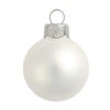 40ct Silver Matte Glass Ball Christmas Ornaments 1.5" (40mm)