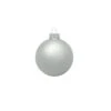 12ct Silver Matte Glass Christmas Ball Ornaments 2.75" (70mm)