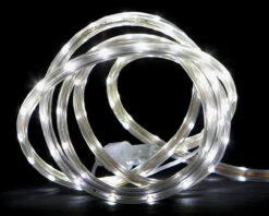 Pure White LED Linear Outdoor Christmas Tape Light - 10 Ft White Wire