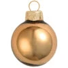 Shiny Burnt Orange Glass Ball Christmas Ornament 7" (177mm)