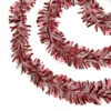50' X 4" Red And White Wide Cut Snowblush Tinsel Christmas Garland - Unlit
