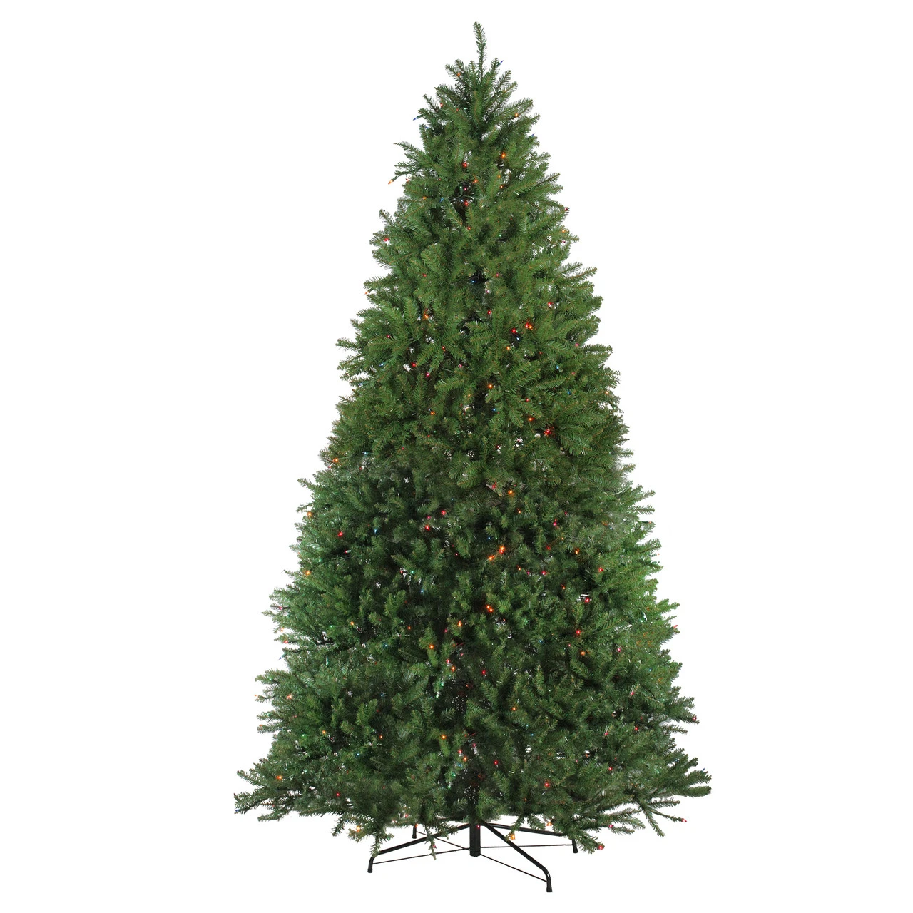 12' Pre-Lit Rockwood Pine Artificial Christmas Tree, Multi LED Lights - Image 2