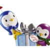 3.25" Purple And Blue Polar Pals Chitter Chatter Christmas Ornament