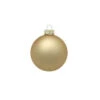 28ct Gold Matte Glass Christmas Ball Ornaments 2" (50mm)