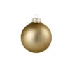 4ct Antique Gold Matte Glass Christmas Ball Ornaments 4.75" (120mm)