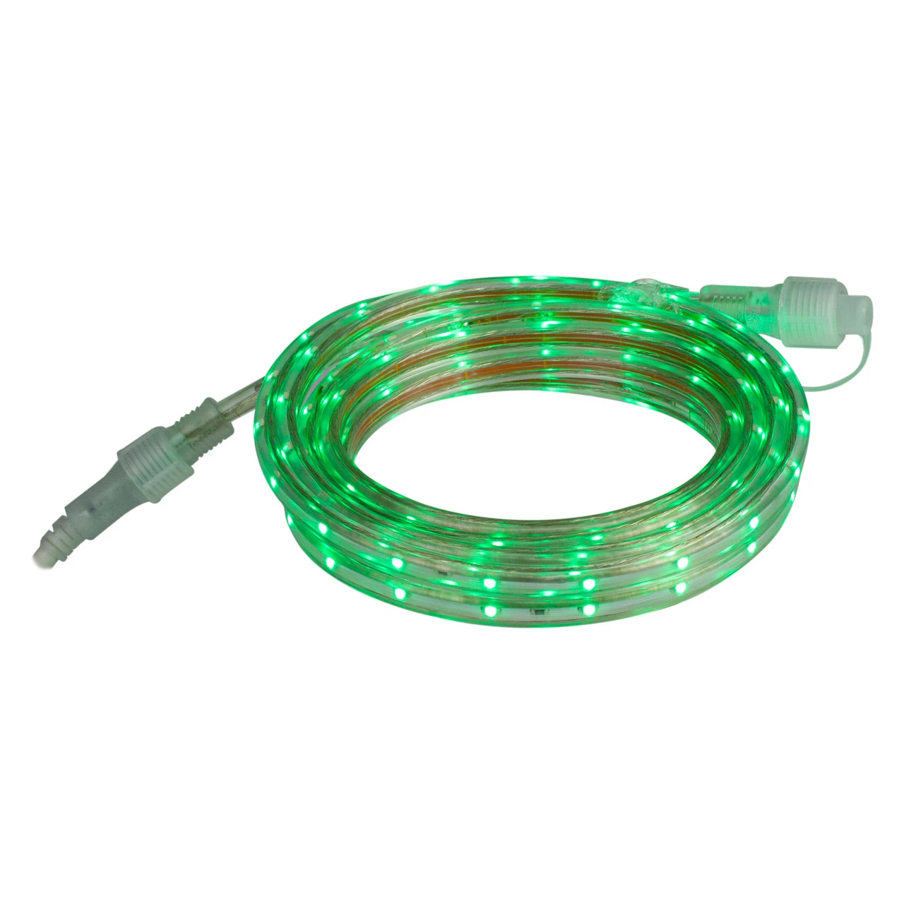 Green LED Outdoor Christmas Linear Tape Lighting - 30 Ft Clear Tube - Image 3
