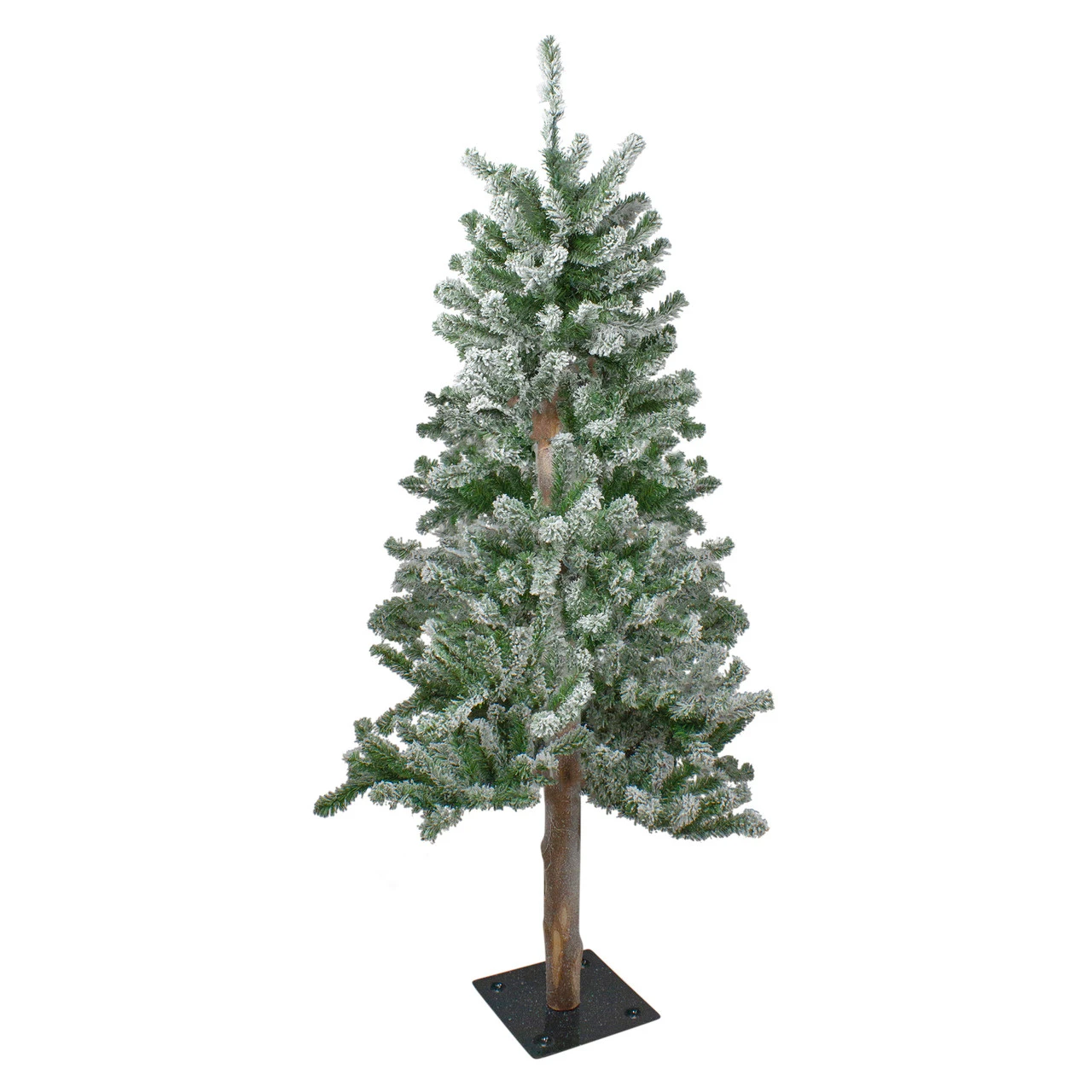 4' Flocked Alpine Artificial Christmas Tree - Unlit - Image 2