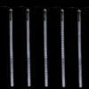 5 Transparent Dripping Icicle Snowfall Christmas Light Tubes - 13.25 Ft Clear Wire