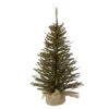 2.5' Green And Brown Warsaw Twig Artificial Christmas Tree With Burlap Base - Unlit