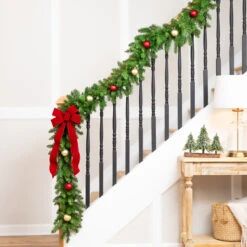 9' X 10" Eastern Pine Artificial Christmas Garland, Unlit