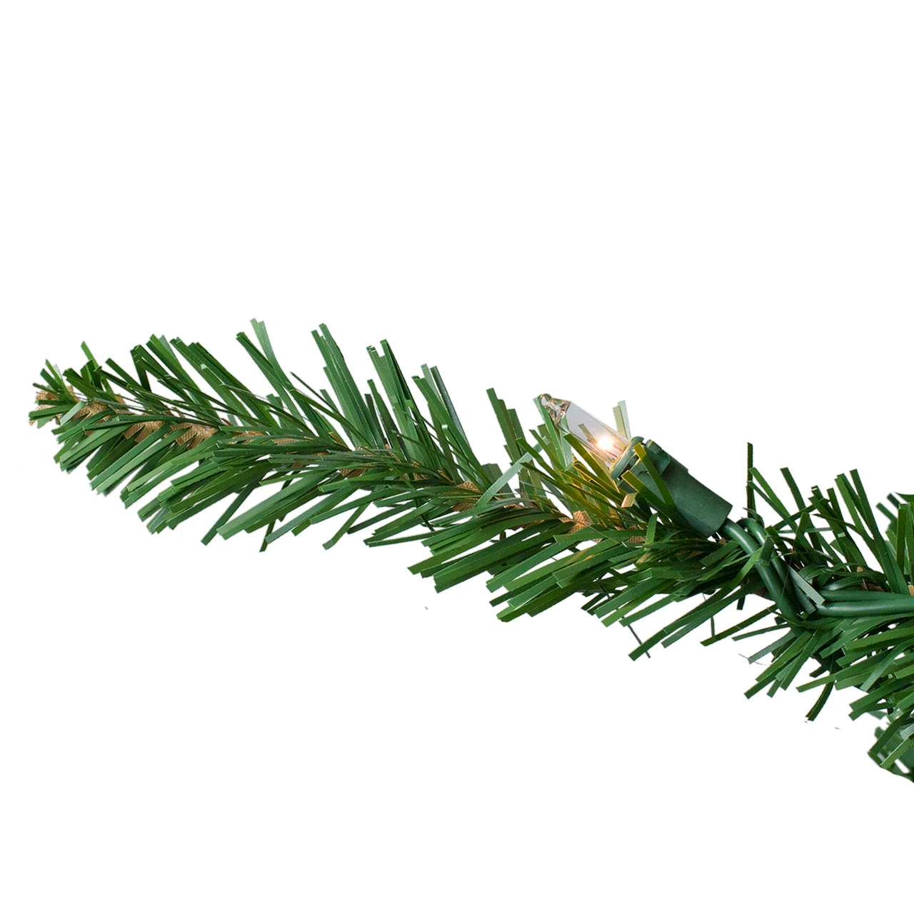 7.5' Pre-Lit Slim Eastern Pine Artificial Christmas Tree - Clear Lights - Image 3