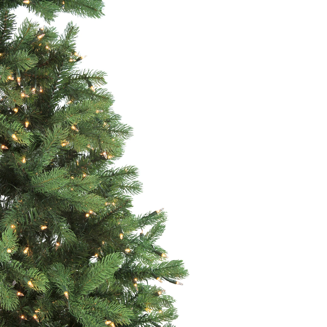 6.5' Pre-Lit Full Noble Fir Artificial Christmas Tree - Clear Lights - Image 4