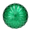 6" LED Lighted Green Crystal Sphere Outdoor Christmas Decoration