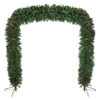 9' X 8' Pre-Lit Pine Artificial Christmas Archway Decoration - Clear Lights