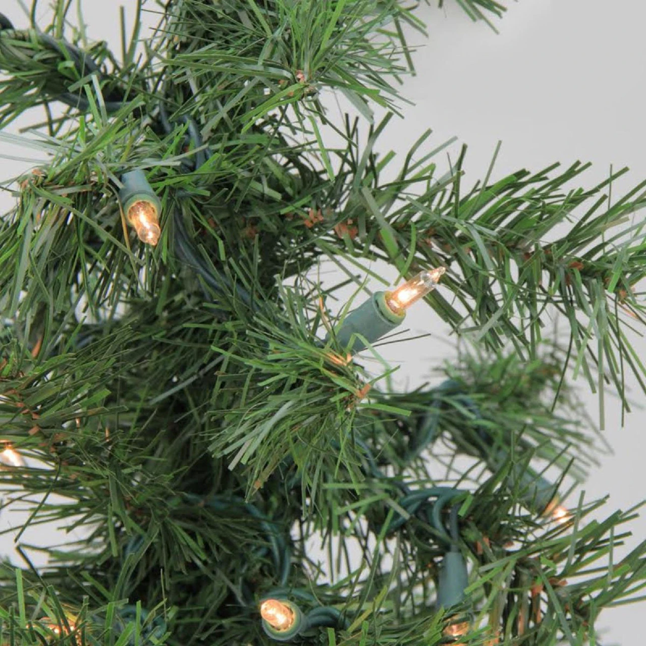 3' Pre-Lit Medium Woodland Alpine Artificial Christmas Tree - Clear Lights - Image 3