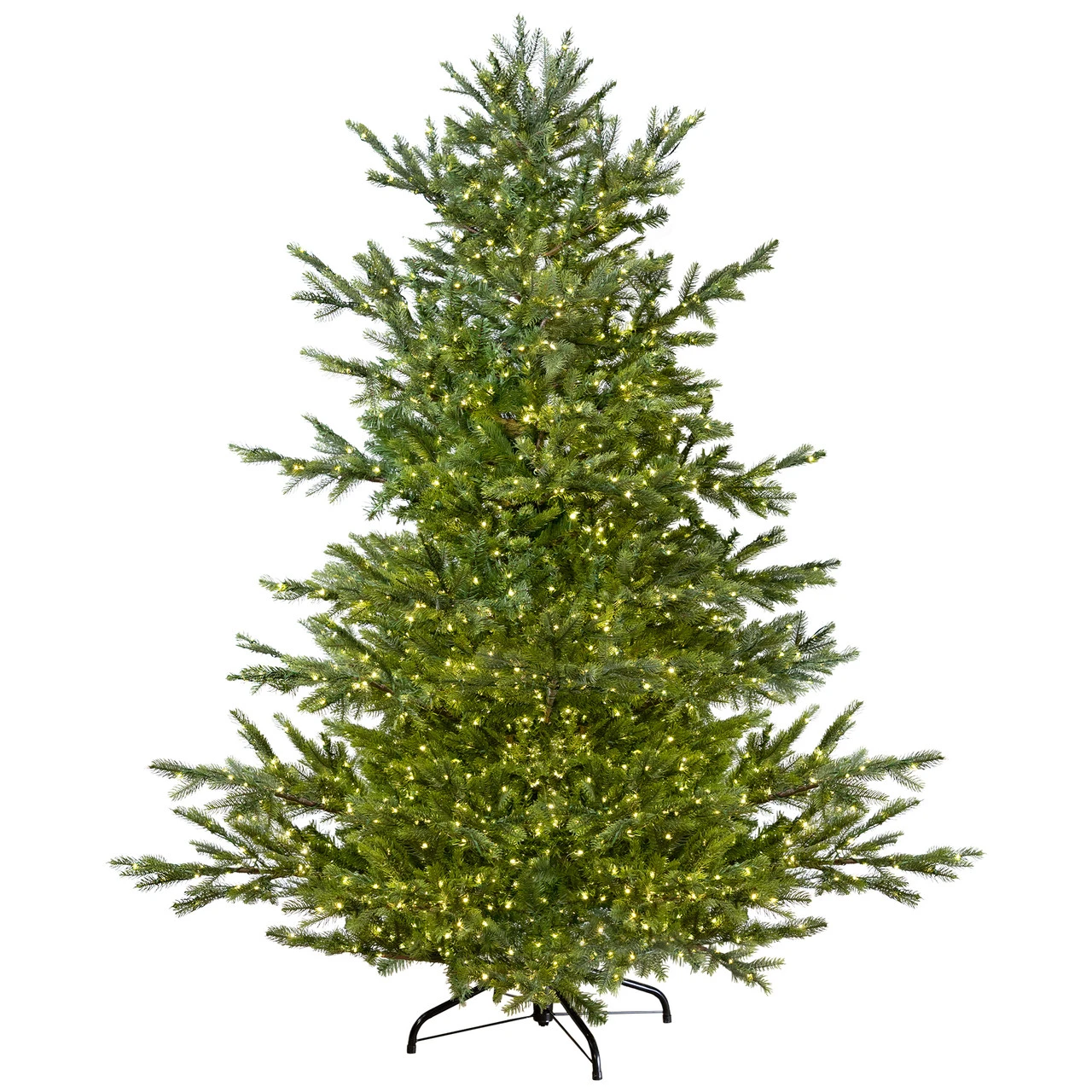 7.5' Pre-Lit Full Oregon Noble Fir Artificial Christmas Tree - Warm White LED Lights - Image 2