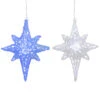24" Color Changing Blue And White LED Bethlehem Star Hanging Christmas Decoration