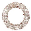 Pre-Lit Champagne Gold Glittered Rattan Berry Artificial Christmas Wreath - 18-Inch, Clear Lights