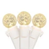 50 Count Warm White LED G12 Berry Mini Christmas Lights, 15.9 Ft White Wire