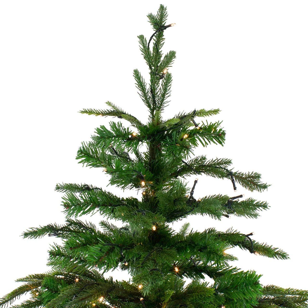 7.5' Pre-Lit Full Roosevelt Fir Artificial Christmas Tree - Warm White LED Lights - Image 5