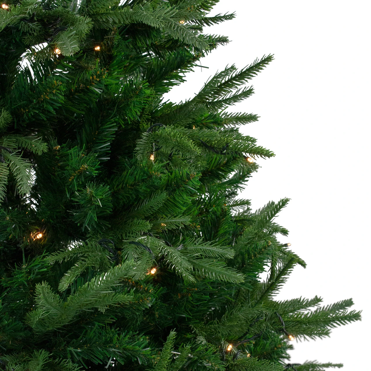 6.5' Pre-Lit Full Silverthorne Fir Artificial Christmas Tree - Warm White LED Lights - Image 4