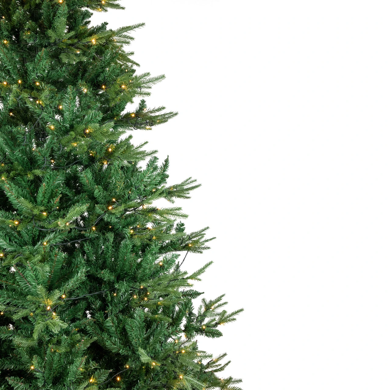 6.5' Pre-Lit Juniper Pine Artificial Christmas Tree, Warm White LED Lights - Image 4